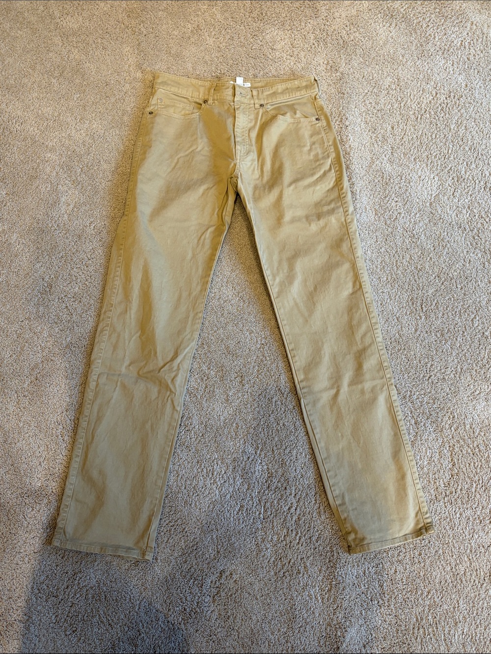 Men's Peter Millar Khaki Straight Fit Pants - Tan 33” inseam